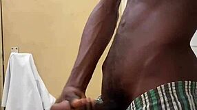 heart racing thrill of busting huge load from monster bbc in public toilet