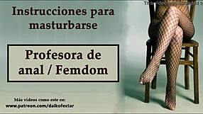 spanish anal joi femdom teacher hypnotizes hands-free