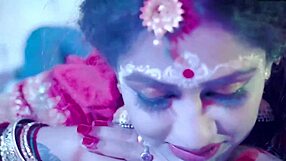 Young Indian Couple's Suhaag Raat: Dirty First Night Creampie Missionary Spanking?