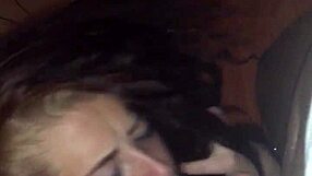 Curvy BBW Kneels for Thick Cock Deepthroat Blowjob