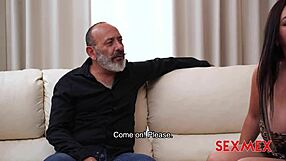 Sexmex bangs big ass latina boss wife kari cachonda quickie group tit fuck!