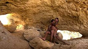 we found a tourist cave in portugal and explored it our naughty way curvy brazilian damiana style