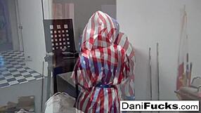 Watch Sexy Brunette Dani Finger Her Tight Wet Pussy Solo