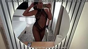 two big black cocks fuck amateur brunette non-stop at hotel cum in mouth