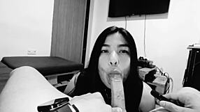 finale retro latina deepthroat blowjob then cowgirl ride creampie wow!!