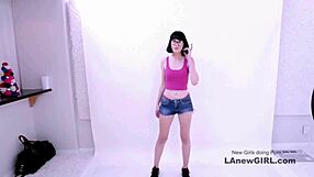 Fuck yes pound that sultry brunette model's wet holes now!