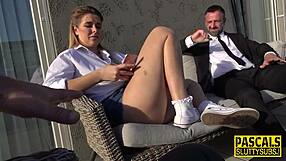 busty sub slut bound and ass fucked hard in bdsm session