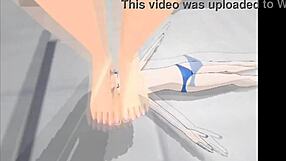 MMD fetish misadventures unfold in steamy bathroom scene