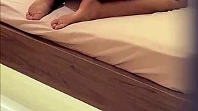 caught my busty stepmom super hot in her room milking me dry behind his back