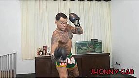 Ever wonder how nicoly mattos gets eaten out during boxing class by student?