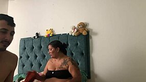 wait is that skinny latina girlfriend bareback pounded by huge cock while cuckold watches?