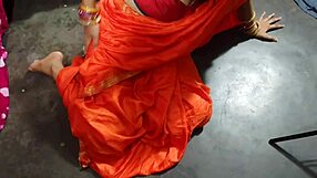 cute indian saree bhabhi anal fucked rough by devar after massage