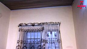 naija ebony couple's big ass wife squirts on monster black cock doggystyle from boss pounding!