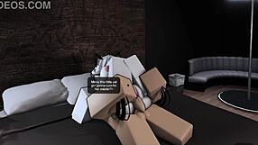 Horny Roblox Catgirl Begs Bent-Over Doggystyle Pussy Creampie