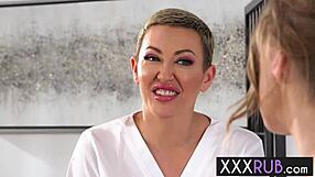 Octavia Red's Big Tits Milf Pussy Pounded in Rough Nuru Massage