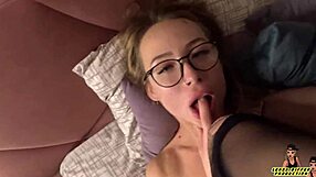 poured hot cum all over his mistress's pretty face 💦😈