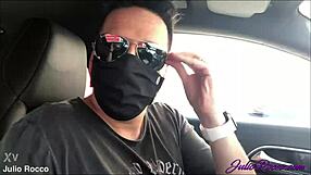 Blonde and brunette lesbians lick each other's wet pussies in a steamy hotel room!