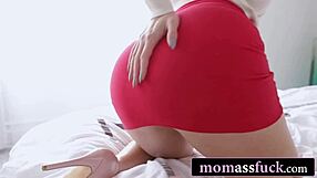 whoa, check this stunning redhead milf taking huge cock deep in her fat ass