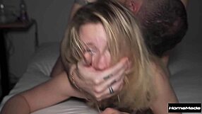college quickie turns rough with deepthroat doggystyle and facial cumshot