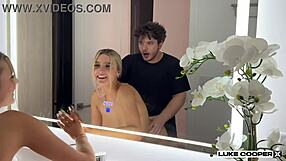 Hot All Natural Blonde Cas Summer Rides Luke Cooper's Huge Cock in Homemade Rough Fuck