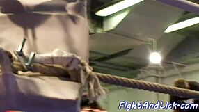 Busty Beauties Wrestle Naked Bodies Slick in Steamy Ring