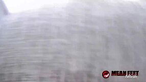 Stepmom Terra Mizu Rips Lingerie Demands Feet Worship Heels Tease