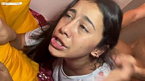 Curvy Colombian BBW with Big Natural Tits Gets Dominated and Fucked Hard in Secret