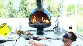 Petite Blonde Stepdaughter Braylin Bailey Seduces Stepdad in Hot Tub!