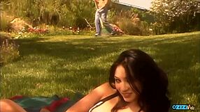 yo this skinny asian slut screamed getting fucked outdoors in the field