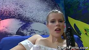 german babe gets facialized after brutal dp and interracial blowbang overload