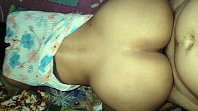 Quick Doggy Bend-Over Fuck for College Help as Horny Single Mom Offers Tight Ass and Pussy Moans