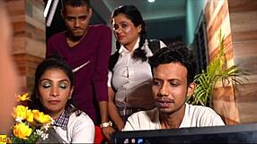 I can't stop fantasizing about these cute Indian schoolgirls swapping boyfriends for hot pussy fucking on their room date