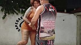 tanned wife screams as she fucks poolside for cuckold husband and neighbors