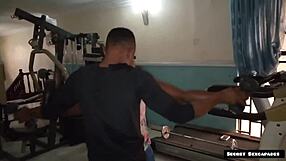 oh man... gym instructor can't resist fuckin this big ass 45yo's horny pussy with bbc