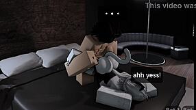 Horny Roblox Catgirl Begs Bent-Over Doggystyle Pussy Creampie