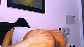 young neighbor shyly seduces older man in her room