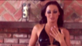 Brunette Bent Over for Rough Doggystyle Anal Cum Facial