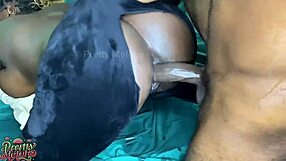 bdsm ebony squirts triple on thick african bbc in creamy pussy