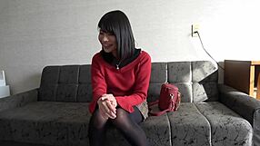 blindfolded japanese college girl loses control in intense skirt play