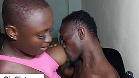 Stranger Gropes My Big Black Ass at Stepdad's Dining Table Before Wet Pussy Fuck