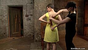 what if i told you this bound hottie gets hogtied by one leg for brutal choking deepthroat and lesbian pain play?