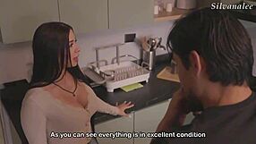 mexican aldo morenox rents apartment to sexy busty latina silvana lee with huge tits and wet pussy