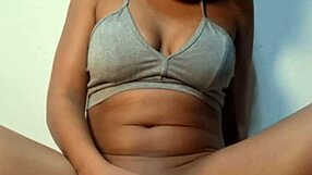 i rub my big clit with vibrator and squirt twice alone