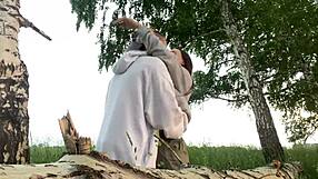 so there i was fucking my best friend's hot girlfriend hard in the forest while he set up the tent and bonfire