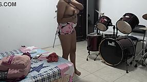 Horny Venezuelan Milf Housewife Packs Tits for Sexy Vacation Trip