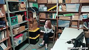 Officer Plows Pierced Shoplyfter Katy Kiss Twat With Long Cock Doggystyle