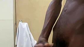 heart racing thrill of busting huge load from monster bbc in public toilet