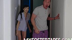 new foster stepmom becky bandini greets judy jolie but sneaks with stepbro