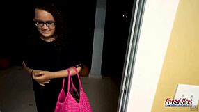 Busty Brunette Harper B SWALLOWS Cock Then BANGS For JIZZ!