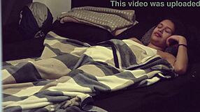 Angel Santana chokes on cock morning masturbation